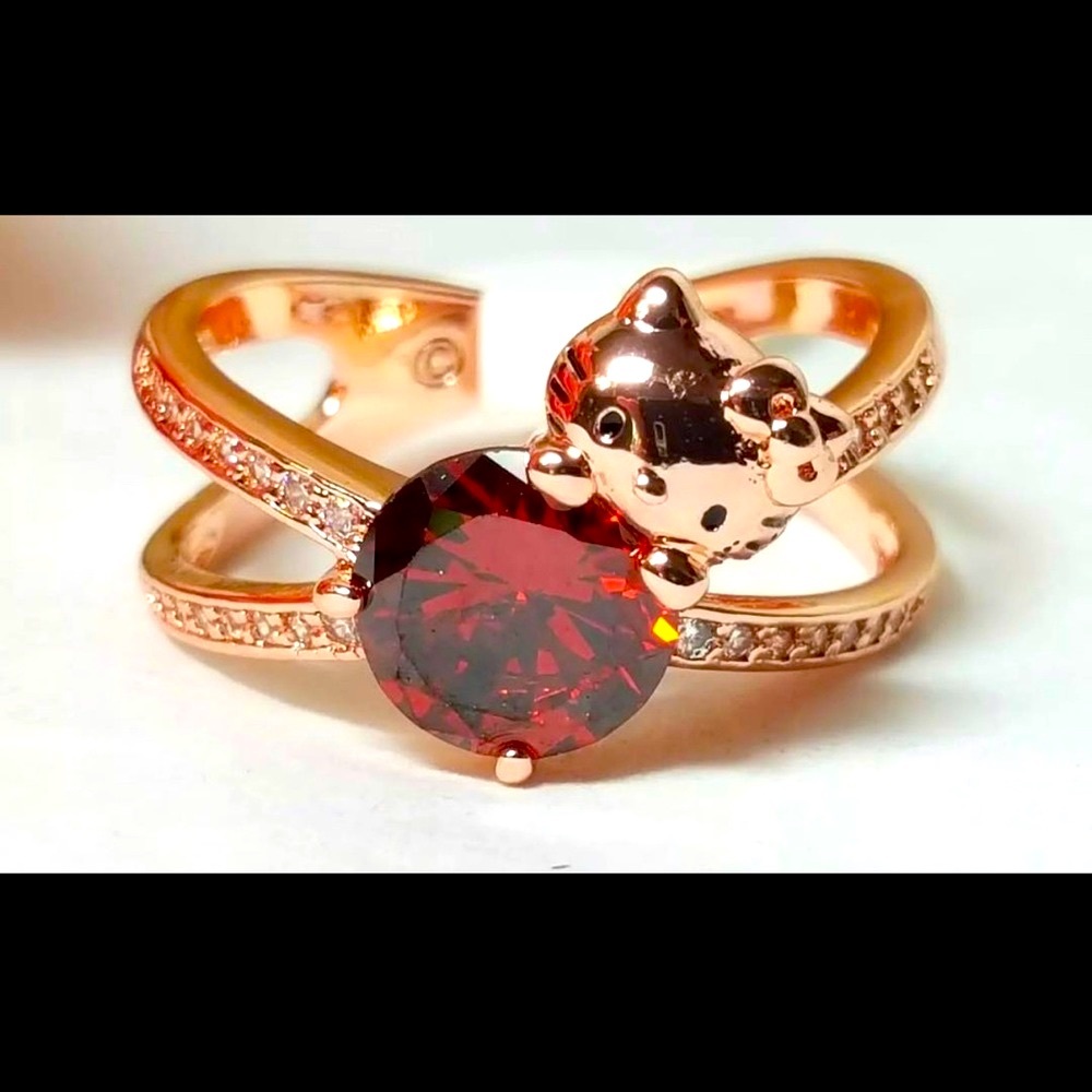 💕Hellokitty rose gold Ring -5💕
